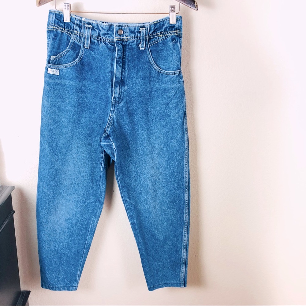 70’s 80’s Montrer VTG Baggie Ankle DENIM Size 10 Jean Bottom Jeans Pants